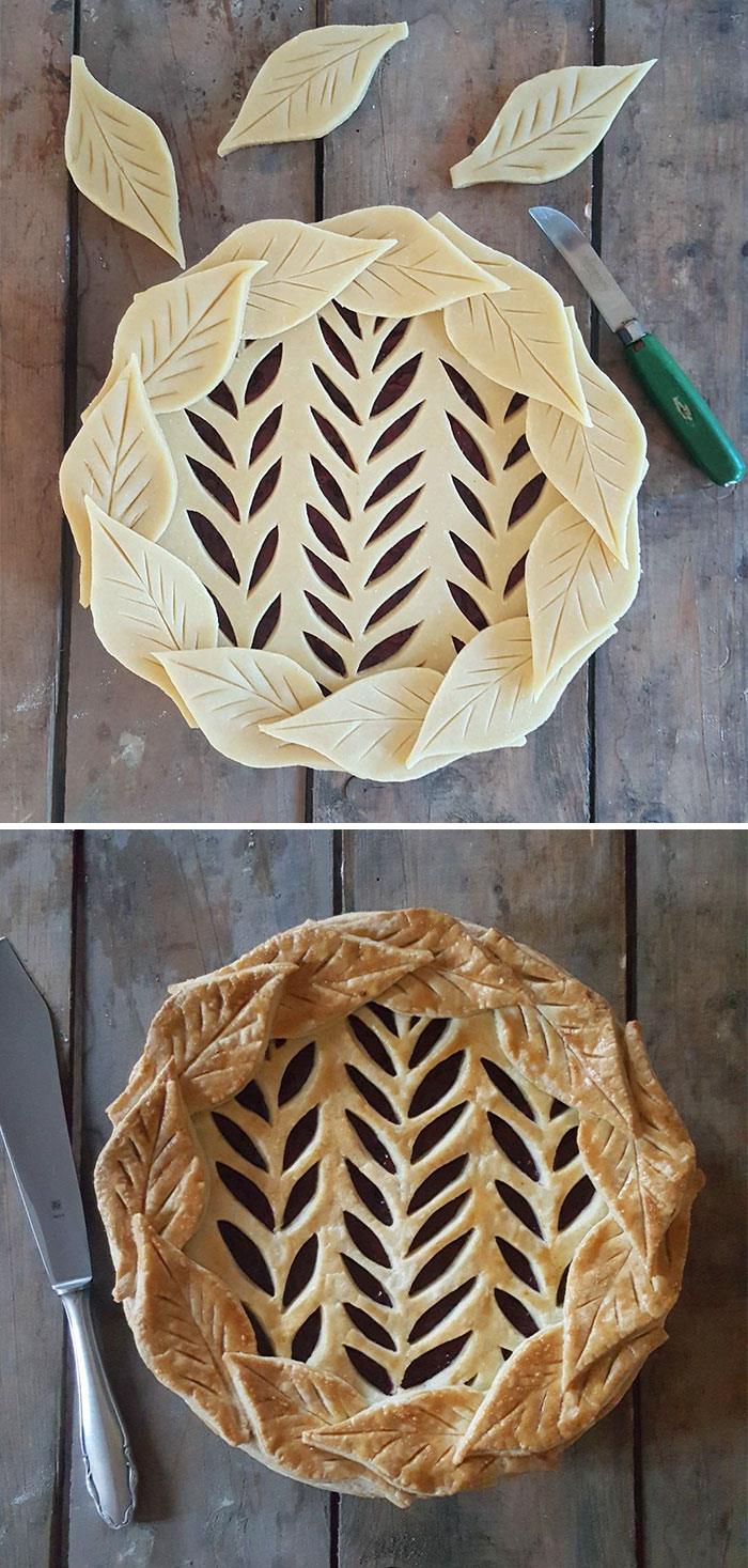 Baker Shows Before & After Pics Of Her Awesome Pie Crusts, And The Result Is Too Pretty To Eat Baker Shows Before & After Pics Of Her Awesome Pie Crusts, And The Result Is Too Pretty To Eat