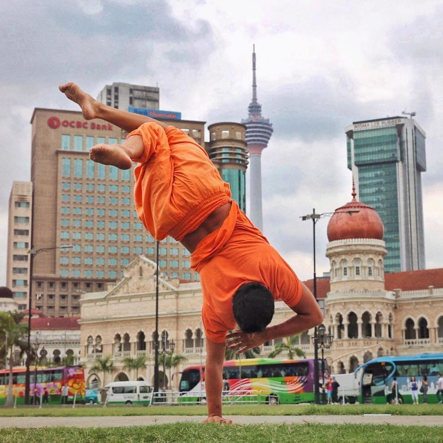 Handstand Around The World Handstand Around The World