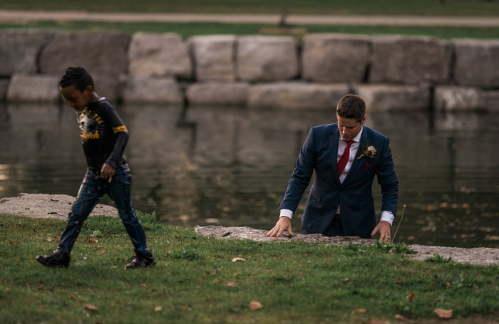 Groom Jumps Into River To Save Drowning Boy, Doesn’t Even Take His Suit Jacket Off Groom Jumps Into River To Save Drowning Boy, Doesn’t Even Take His Suit Jacket Off