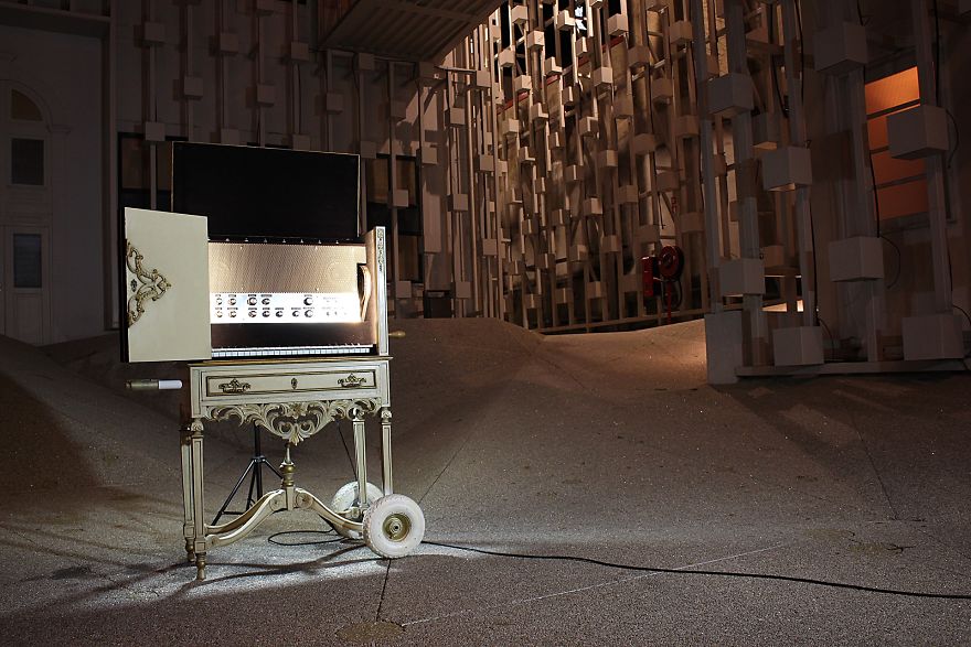 Turning Vintage Furniture Into A Crank Powered Synthesizer: The Digital Music Box Turning Vintage Furniture Into A Crank Powered Synthesizer: The Digital Music Box