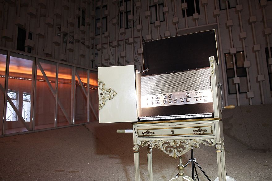 Turning Vintage Furniture Into A Crank Powered Synthesizer: The Digital Music Box Turning Vintage Furniture Into A Crank Powered Synthesizer: The Digital Music Box