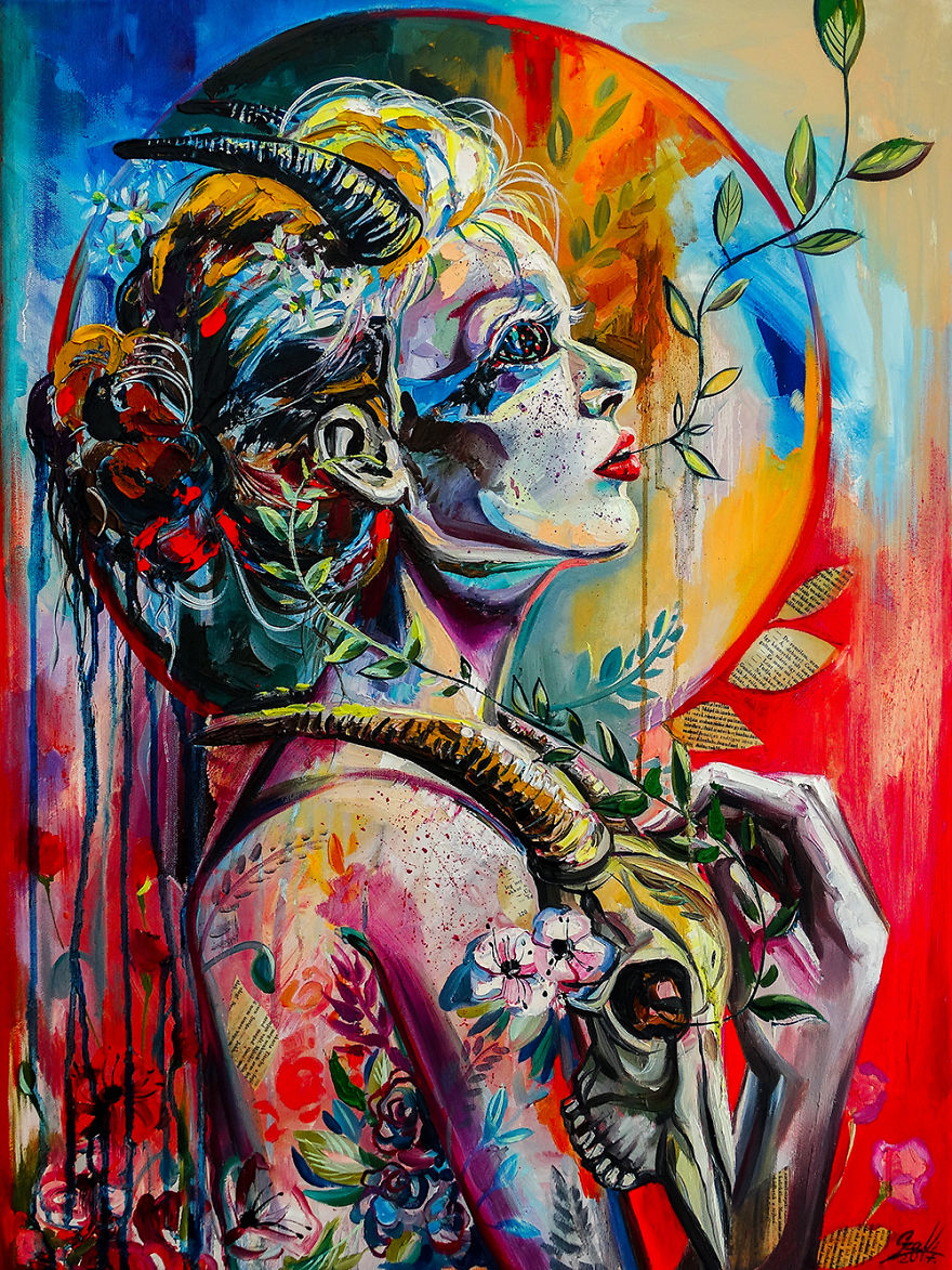 I Reveal The Characters Of Zodiacs Through Surreal Portraits Of Women