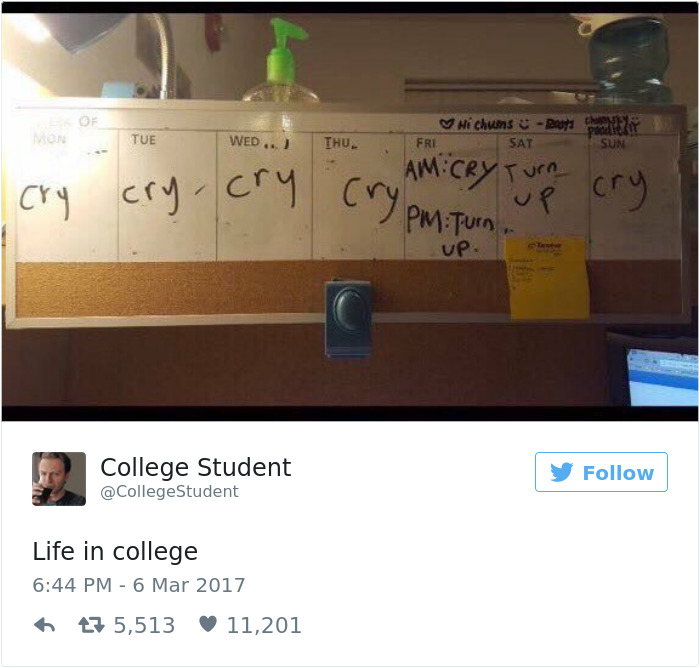 136 Hilarious Posts About College That Will Make You Laugh, Then Cry 136 Hilarious Posts About College That Will Make You Laugh, Then Cry