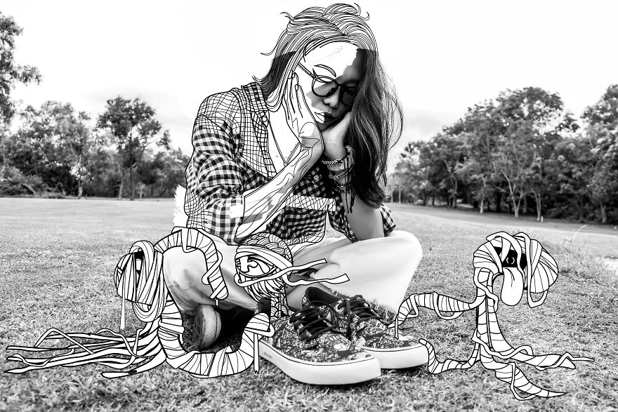 Linemood: Art From Hakeisolai Derived From A Combination Of Graphic Design And Monochrome