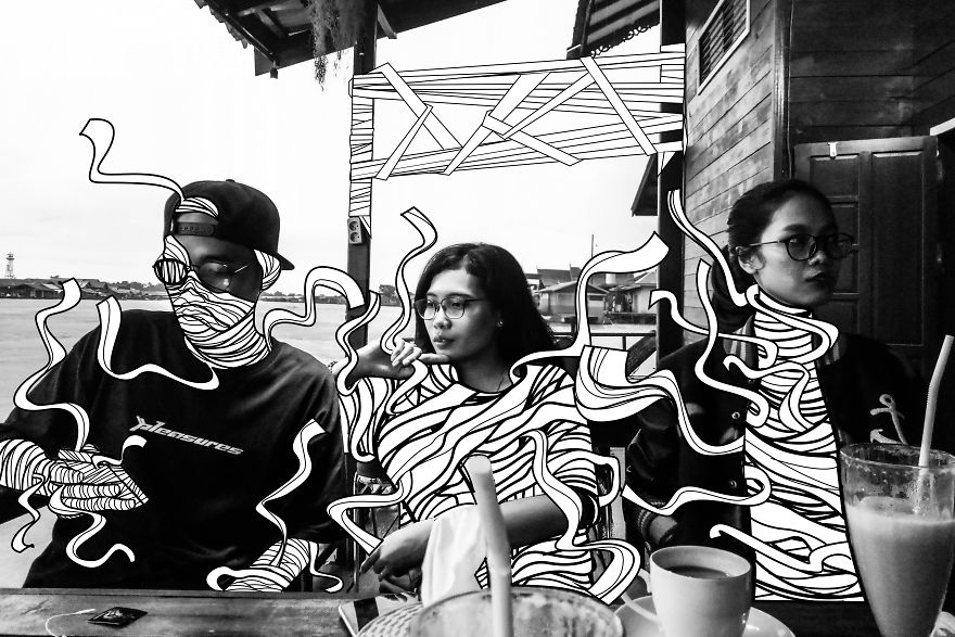 Linemood: Art From Hakeisolai Derived From A Combination Of Graphic Design And Monochrome