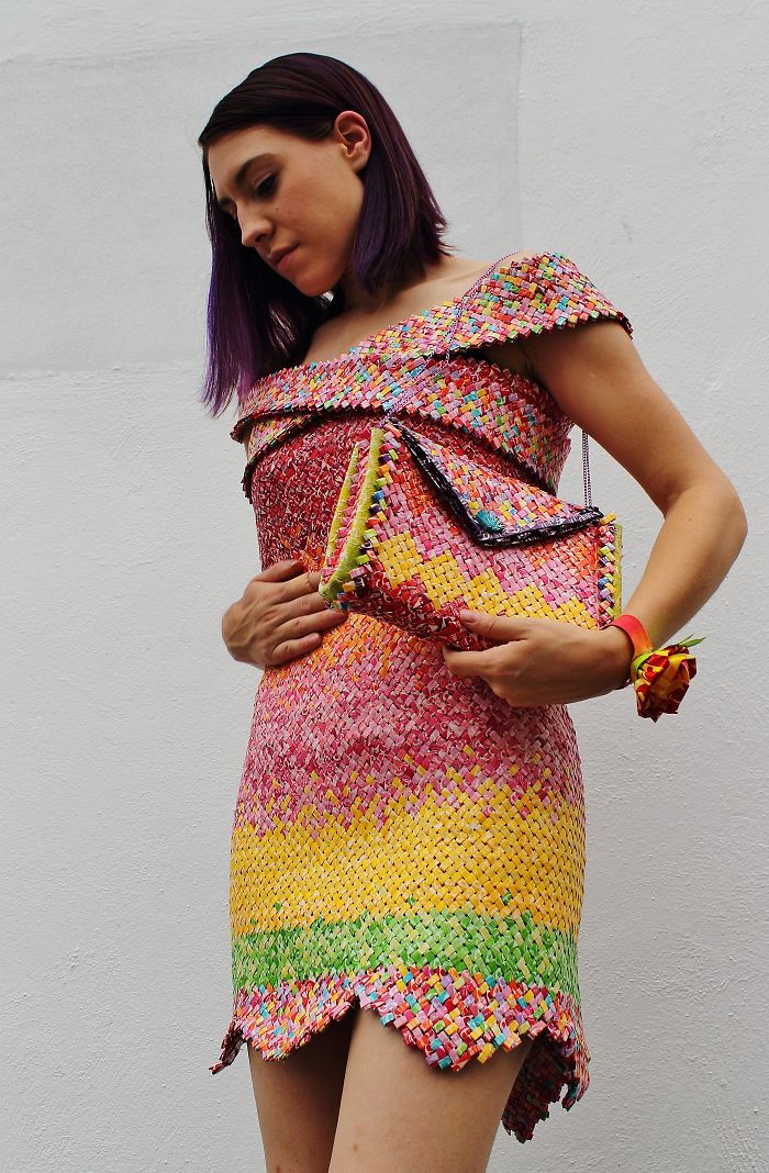 I Made A Purse And Heels To Match The Dress Made Of 10k Starburst Wrappers