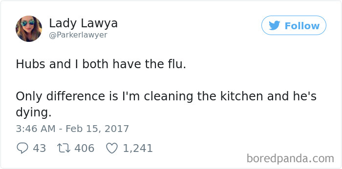 45 Hilarious Posts About Husbands Who Catch A Cold And Think They&#8217;re Dying