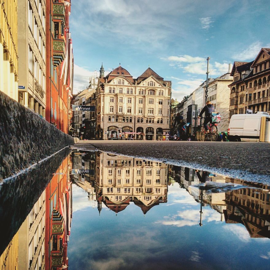 I Travel The World To Photograph The Parallel Worlds Of Puddles With My Smartphone (New Pics) I Travel The World To Photograph The Parallel Worlds Of Puddles With My Smartphone (New Pics)