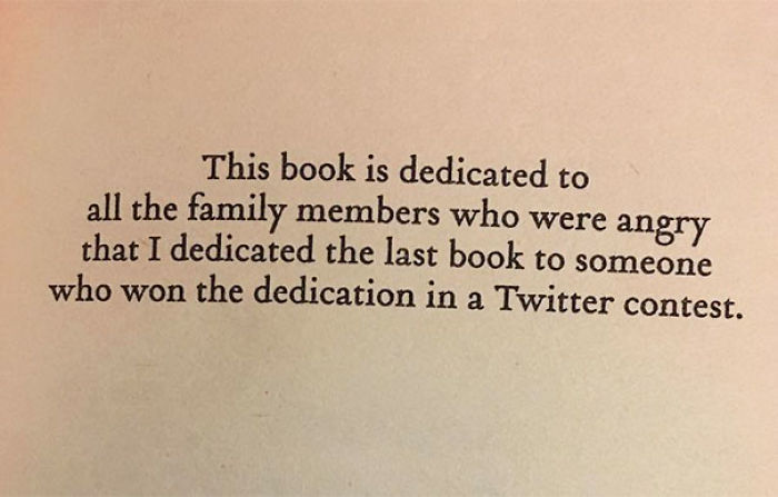 57 Times Writers Took Book Dedications To Another Level