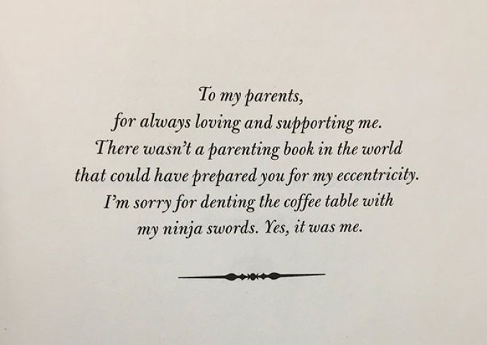 57 Times Writers Took Book Dedications To Another Level
