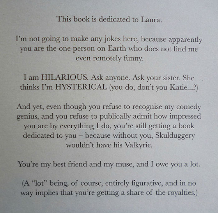 57 Times Writers Took Book Dedications To Another Level