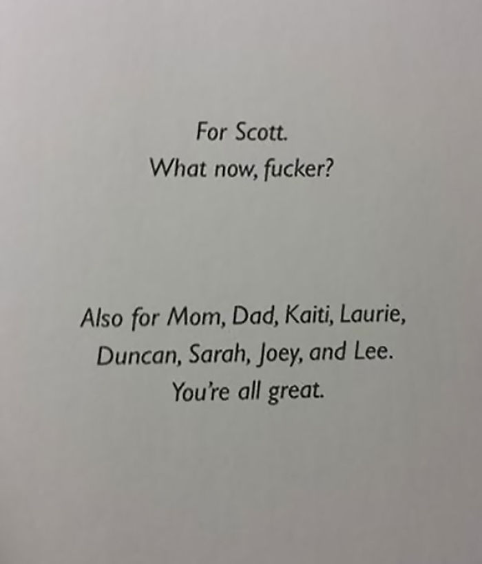 57 Times Writers Took Book Dedications To Another Level