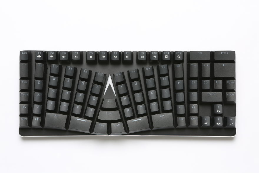X-Bows: A Keyboard For More Comfortable Typing