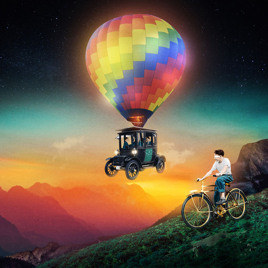 I Create Trippy Digital Collage Art