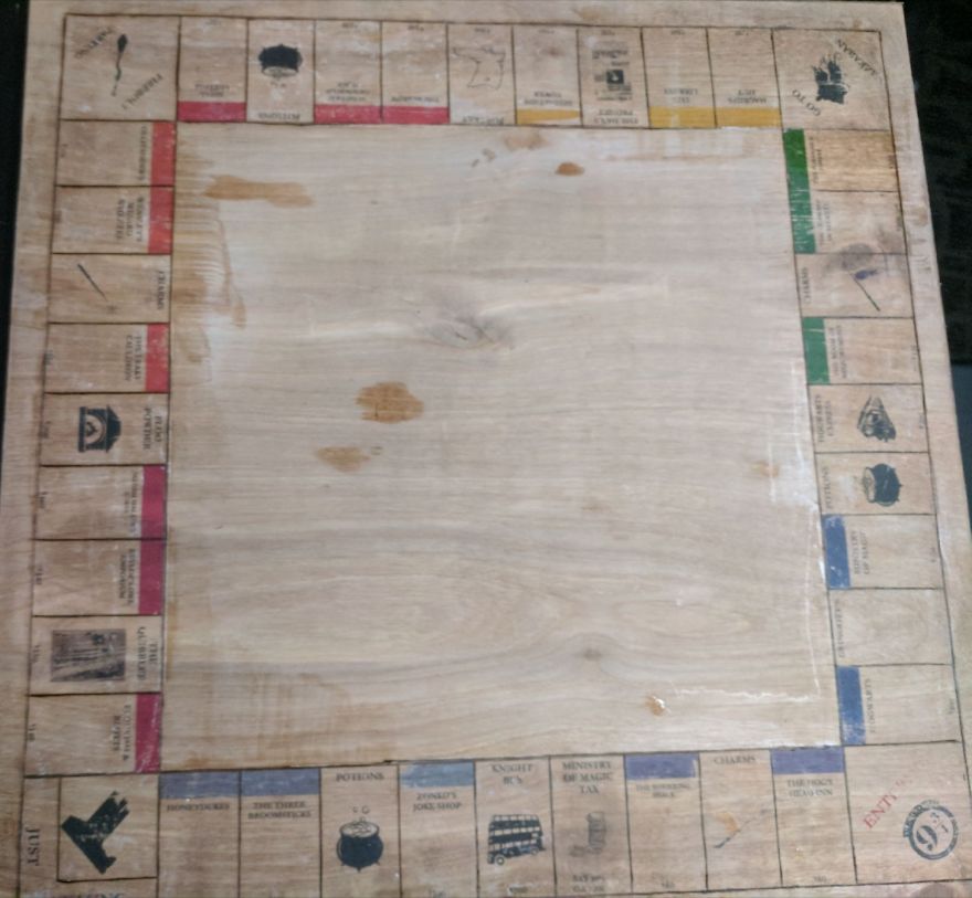 I Made A Harry Potter Monopoly Board For My Best Friend&#8217;s Birthday