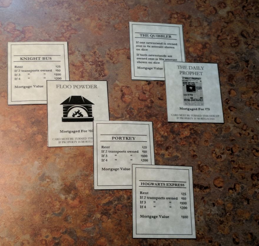 I Made A Harry Potter Monopoly Board For My Best Friend&#8217;s Birthday