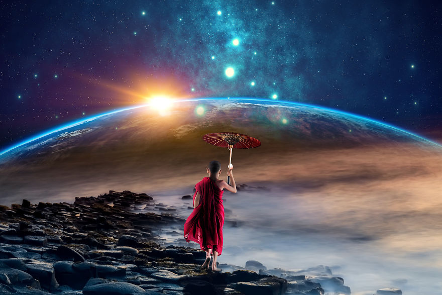 I Combined Images To Visualize The Worlds Of My Imagination