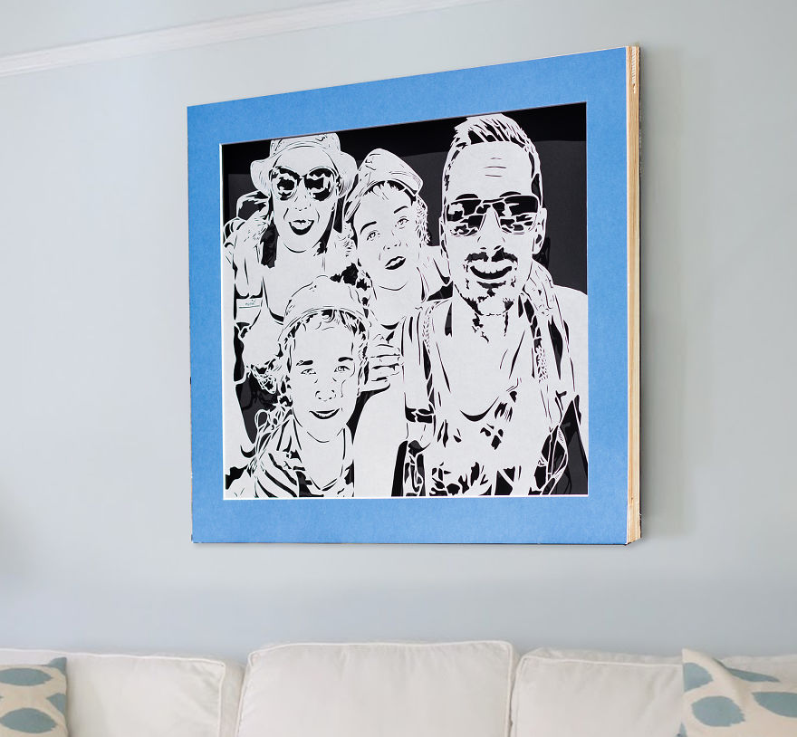 I Cut Them Faces And Put In Big 3d Frame I Cut Them Faces And Put In Big 3d Frame