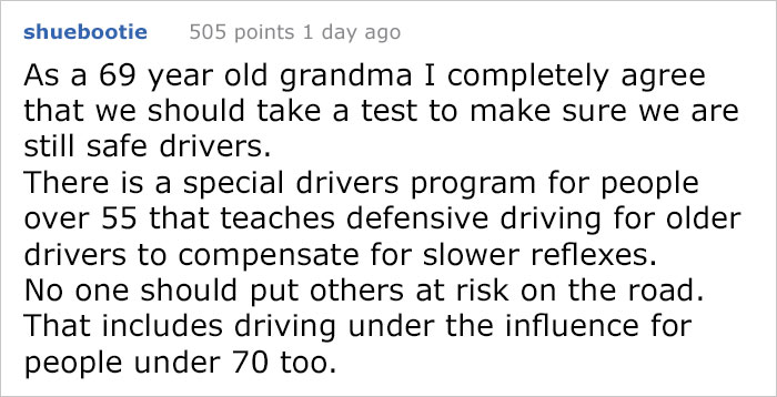 Someone Asked The Internet If Drivers Over 70 Should Require Special Testing, And Here’s How They Responded Someone Asked The Internet If Drivers Over 70 Should Require Special Testing, And Here’s How They Responded