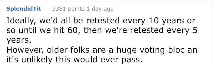 Someone Asked The Internet If Drivers Over 70 Should Require Special Testing, And Here’s How They Responded Someone Asked The Internet If Drivers Over 70 Should Require Special Testing, And Here’s How They Responded