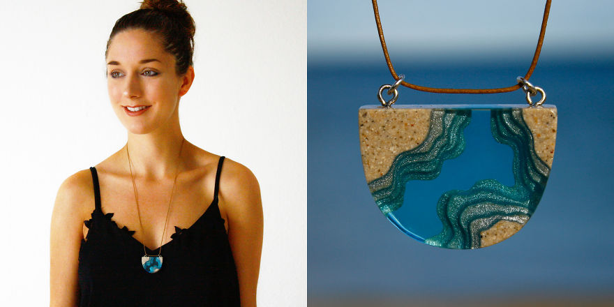 Our Aqua Jewelry Collection Has Been Crafted From Compacted Beach Sand And Resembles Unique Landscapes Of The Ocean Our Aqua Jewelry Collection Has Been Crafted From Compacted Beach Sand And Resembles Unique Landscapes Of The Ocean