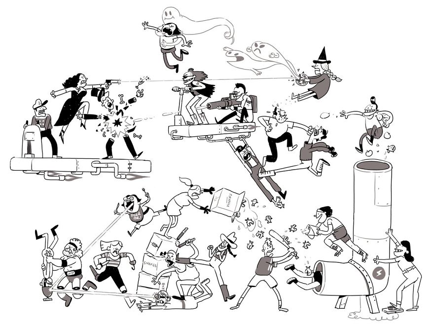 Artist Challenges Himself To Add One Character To Fight Scene A Day Until It Gets Too Big To Upload On Twitter Artist Challenges Himself To Add One Character To Fight Scene A Day Until It Gets Too Big To Upload On Twitter