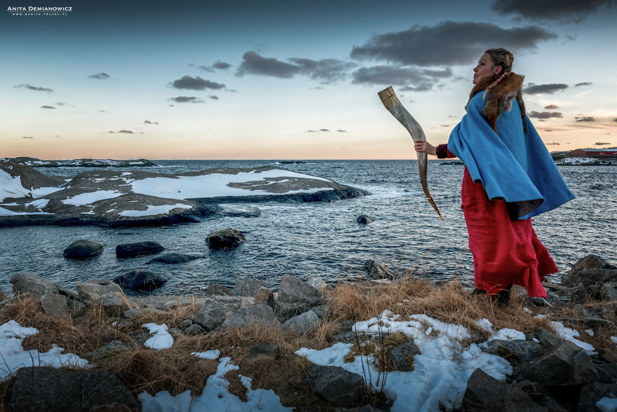 During My Trip To Norway, I Took Self-Portraits Impersonating Valkyrie During My Trip To Norway, I Took Self-Portraits Impersonating Valkyrie