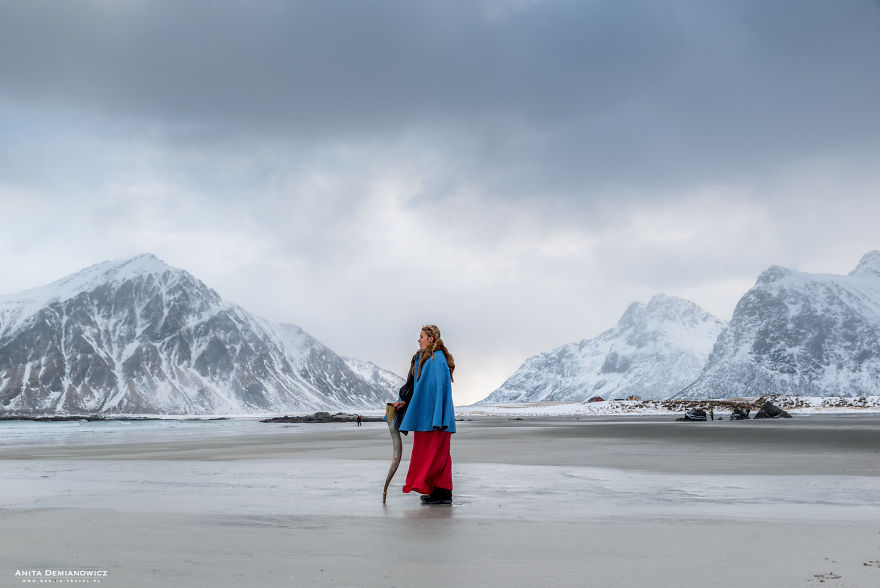 During My Trip To Norway, I Took Self-Portraits Impersonating Valkyrie During My Trip To Norway, I Took Self-Portraits Impersonating Valkyrie