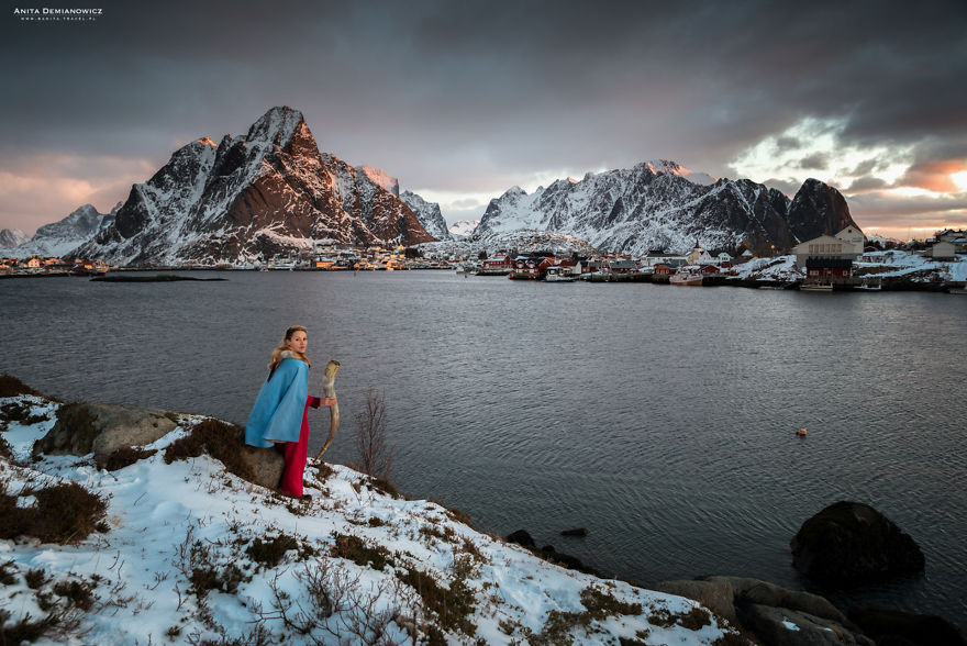 During My Trip To Norway, I Took Self-Portraits Impersonating Valkyrie During My Trip To Norway, I Took Self-Portraits Impersonating Valkyrie