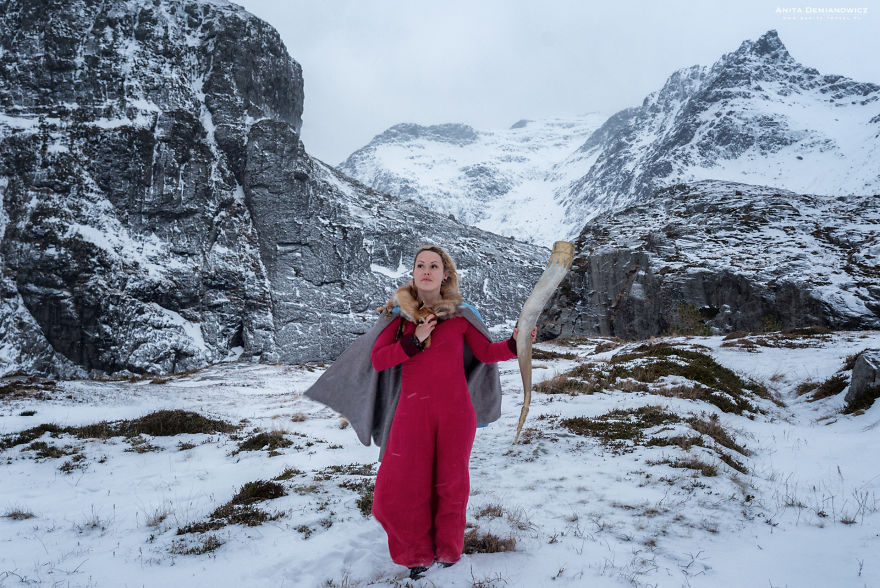During My Trip To Norway, I Took Self-Portraits Impersonating Valkyrie During My Trip To Norway, I Took Self-Portraits Impersonating Valkyrie