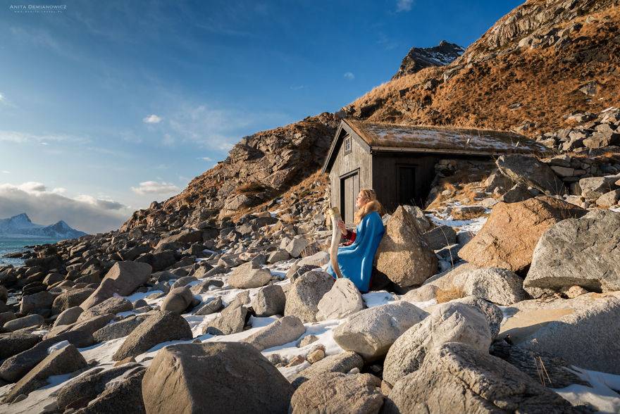 During My Trip To Norway, I Took Self-Portraits Impersonating Valkyrie During My Trip To Norway, I Took Self-Portraits Impersonating Valkyrie