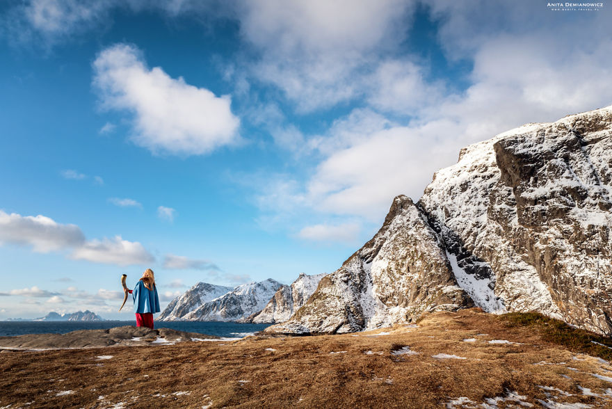 During My Trip To Norway, I Took Self-Portraits Impersonating Valkyrie During My Trip To Norway, I Took Self-Portraits Impersonating Valkyrie