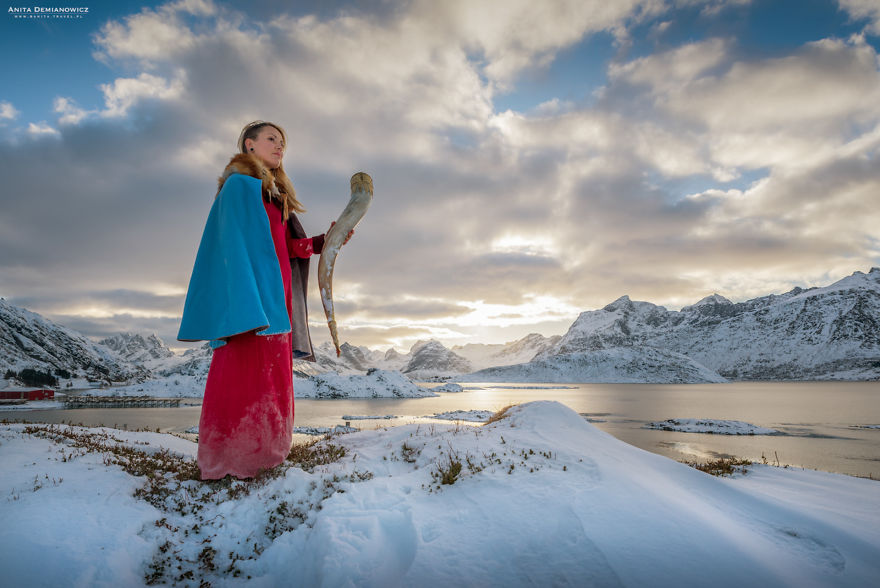 During My Trip To Norway, I Took Self-Portraits Impersonating Valkyrie During My Trip To Norway, I Took Self-Portraits Impersonating Valkyrie
