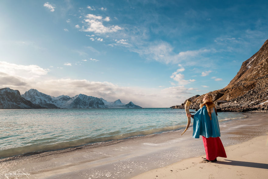 During My Trip To Norway, I Took Self-Portraits Impersonating Valkyrie During My Trip To Norway, I Took Self-Portraits Impersonating Valkyrie