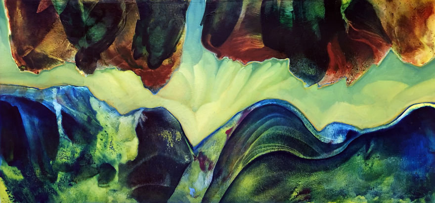 I Paint With Unusual Objects After Rolling Them In Paint I Paint With Unusual Objects After Rolling Them In Paint