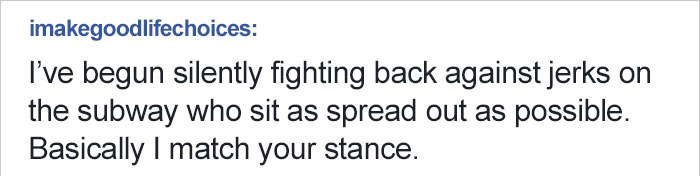 Woman Sick Of Men Spreading Legs In Subway Gets Revenge, And Here’s How Men Respond Woman Sick Of Men Spreading Legs In Subway Gets Revenge, And Here’s How Men Respond