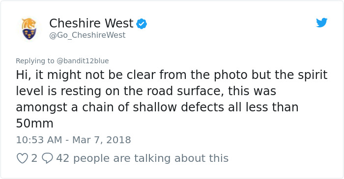 The Internet Can&#8217;t Stop Trolling This County&#8217;s Tweet Showing How They Deal With Potholes