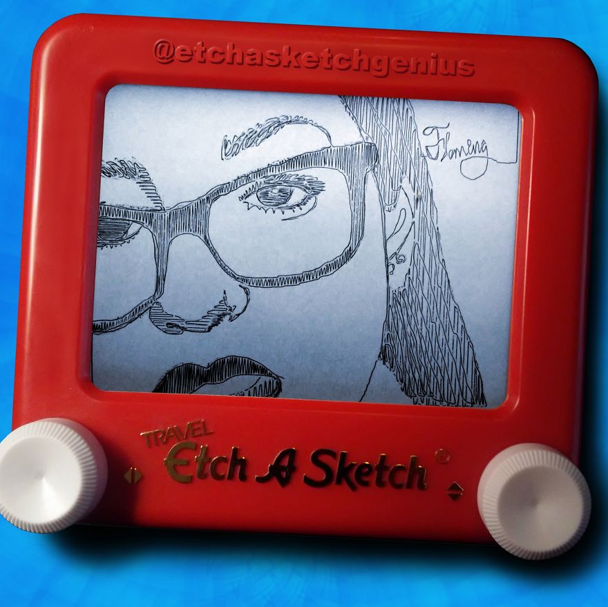 I Etch-A-Sketch My Instagram Followers I Etch-A-Sketch My Instagram Followers