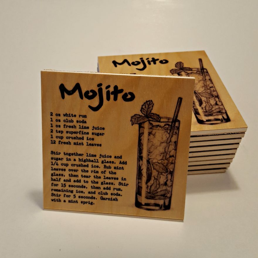 I Make Art With A Double Function – Coaster And Recipe I Make Art With A Double Function – Coaster And Recipe