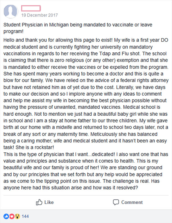 Anti-Vaxxers Are Sharing Tactics Online On How To Avoid Mandatory Vaccines, And It&#8217;s Pretty Scary