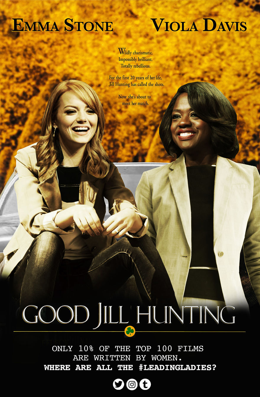 Iconic Movie Posters With An International Women’s Day Twist Shows Gender Inequality In Top Films