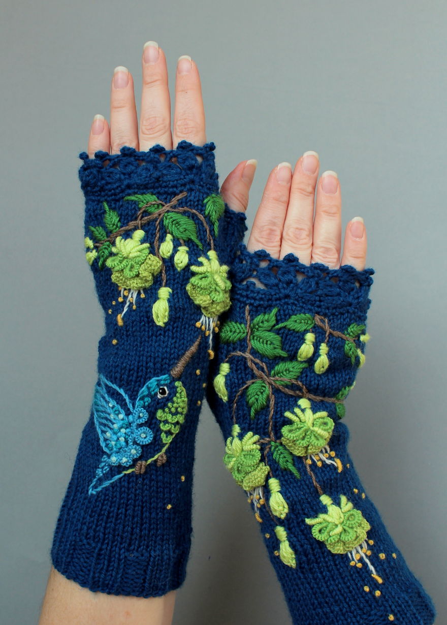 I Make Embroidered Mittens And Gloves That Will Keep Your Hands Warm