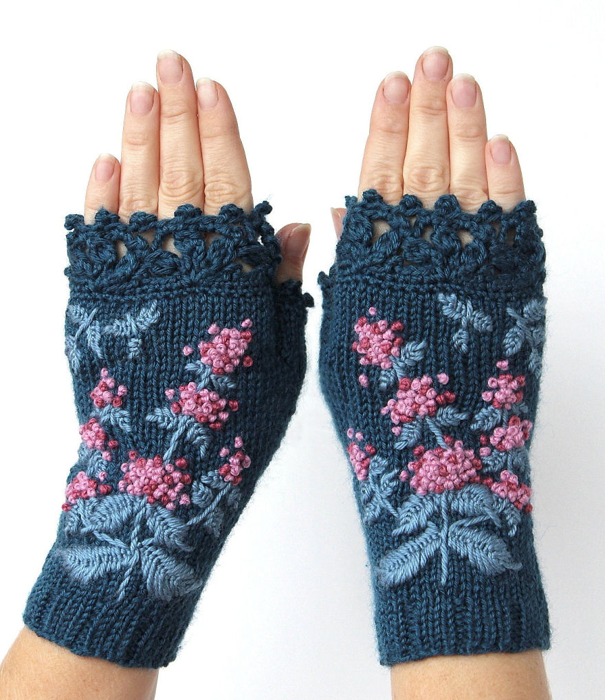 I Make Embroidered Mittens And Gloves That Will Keep Your Hands Warm