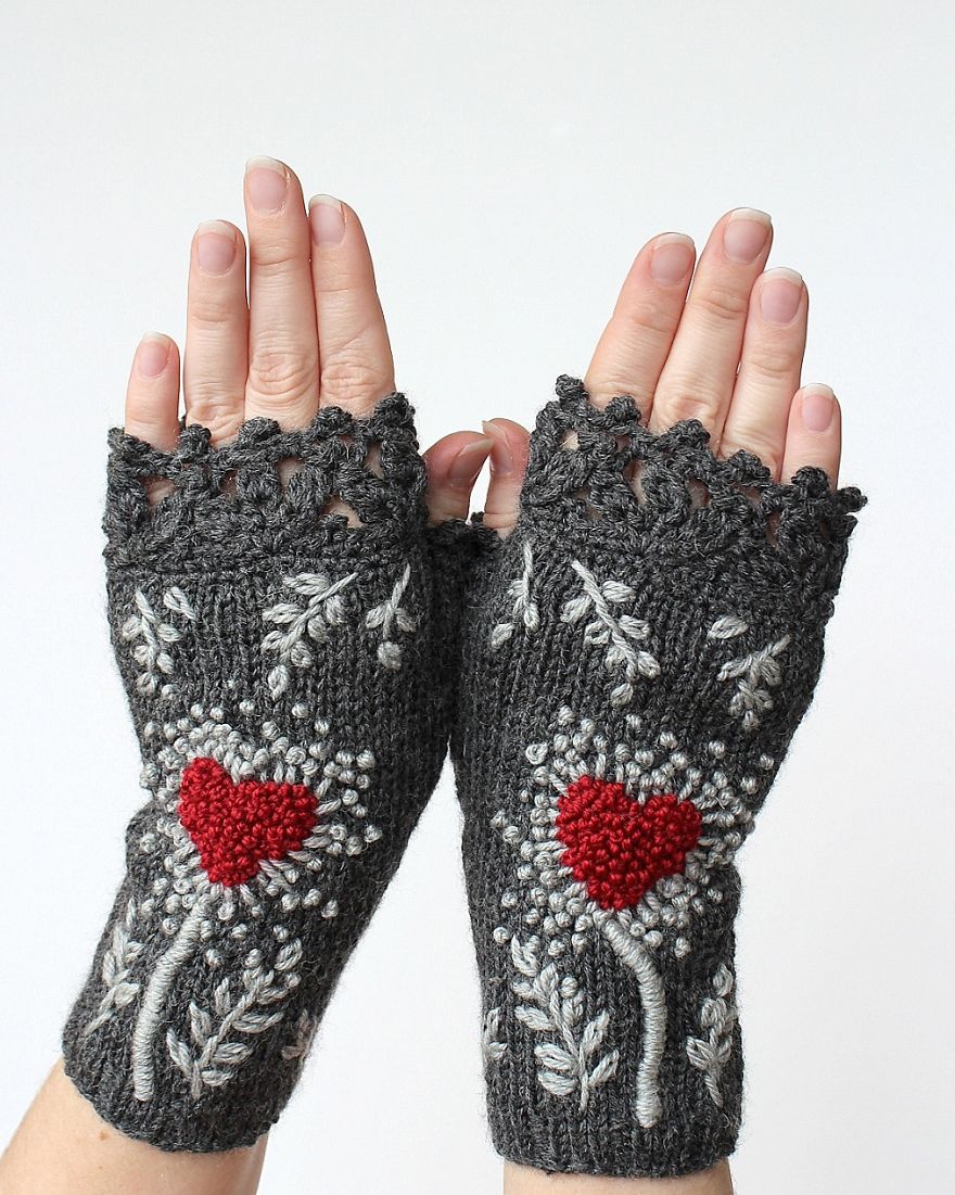 I Make Embroidered Mittens And Gloves That Will Keep Your Hands Warm