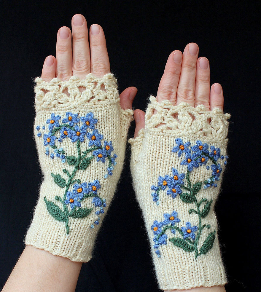 I Make Embroidered Mittens And Gloves That Will Keep Your Hands Warm