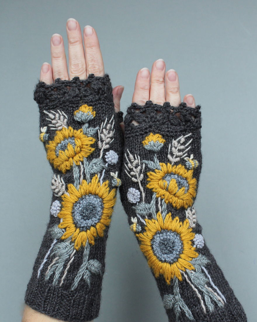 I Make Embroidered Mittens And Gloves That Will Keep Your Hands Warm