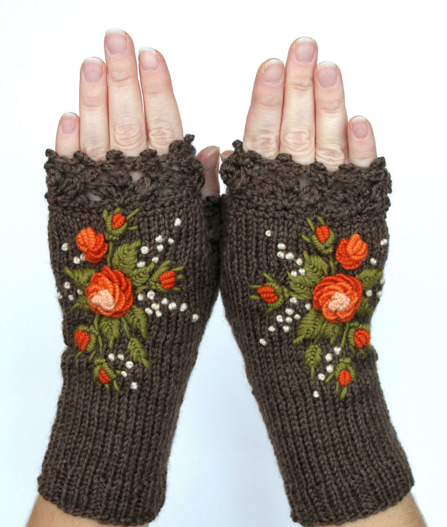 I Make Embroidered Mittens And Gloves That Will Keep Your Hands Warm