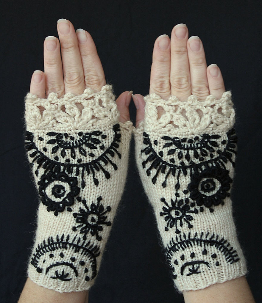 I Make Embroidered Mittens And Gloves That Will Keep Your Hands Warm