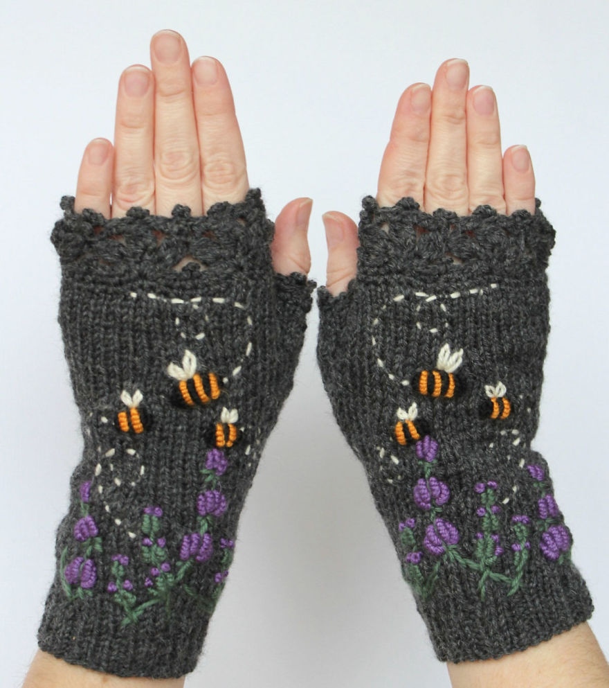 I Make Embroidered Mittens And Gloves That Will Keep Your Hands Warm