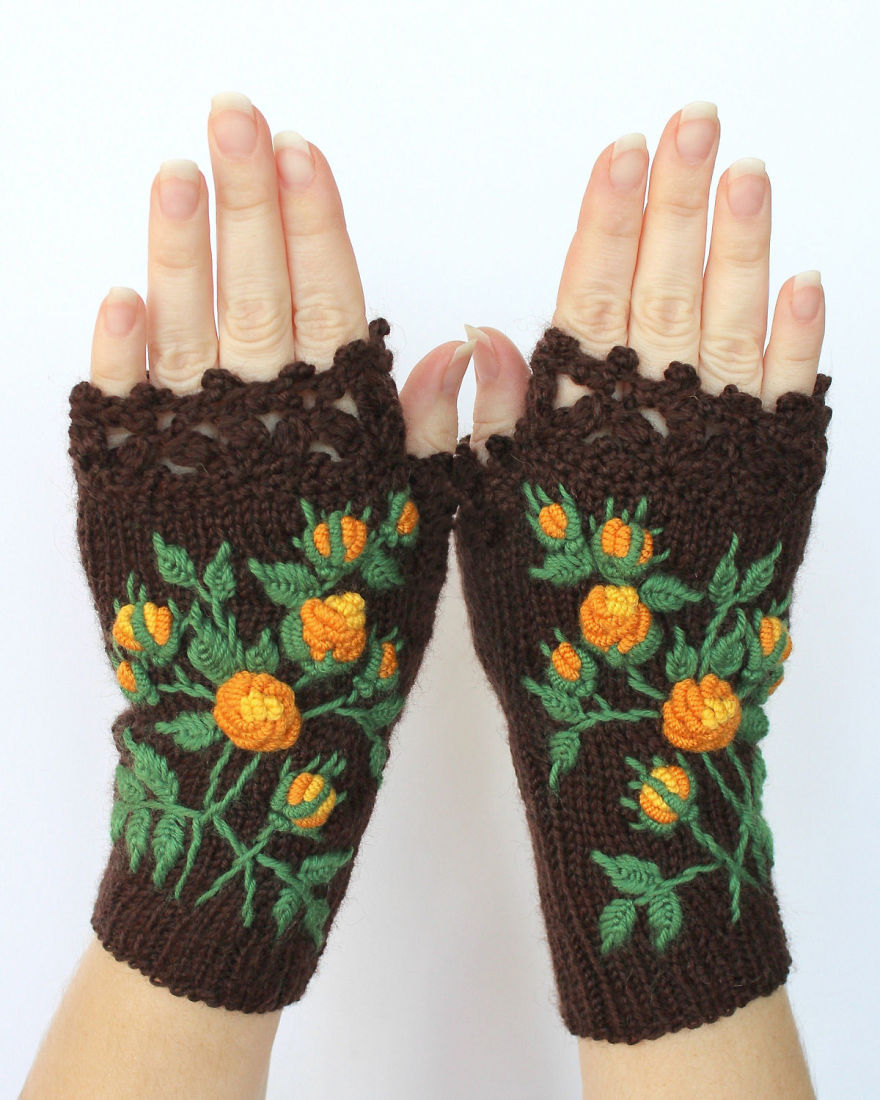 I Make Embroidered Mittens And Gloves That Will Keep Your Hands Warm
